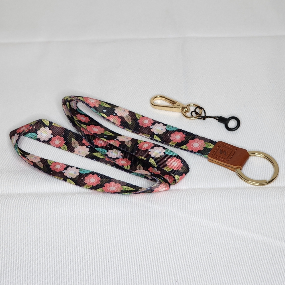 Senlly Floral Lanyard Keychain